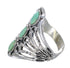 Southwest Silver And Turquoise Ring Size 6-3/4 VX62383